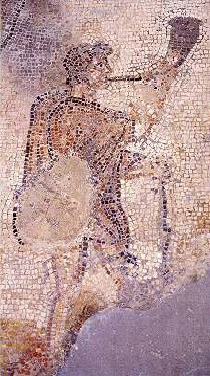 First century Roman mosaic, Orbe, Canton Neuchatel, Switzerland