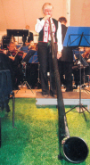Alphorn with Henley Symphony Orchestra, Shiplake, Oxfordshire